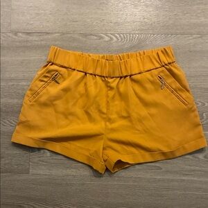 Sportsgirl High Waist Mustard Shorts
